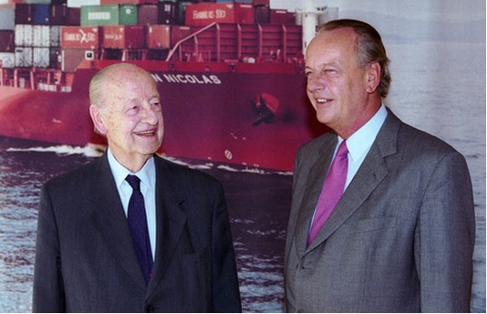 Rudolf-August Oetker and Son August Oetker in 2003