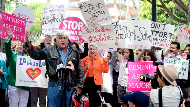 Jay Leno and the Beverly Hills Hotel Protest